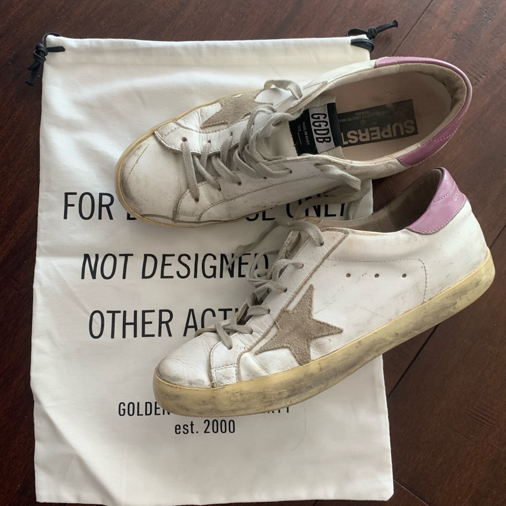 Golden Goose 41 Sneakers Superstar Leather White Lace Up